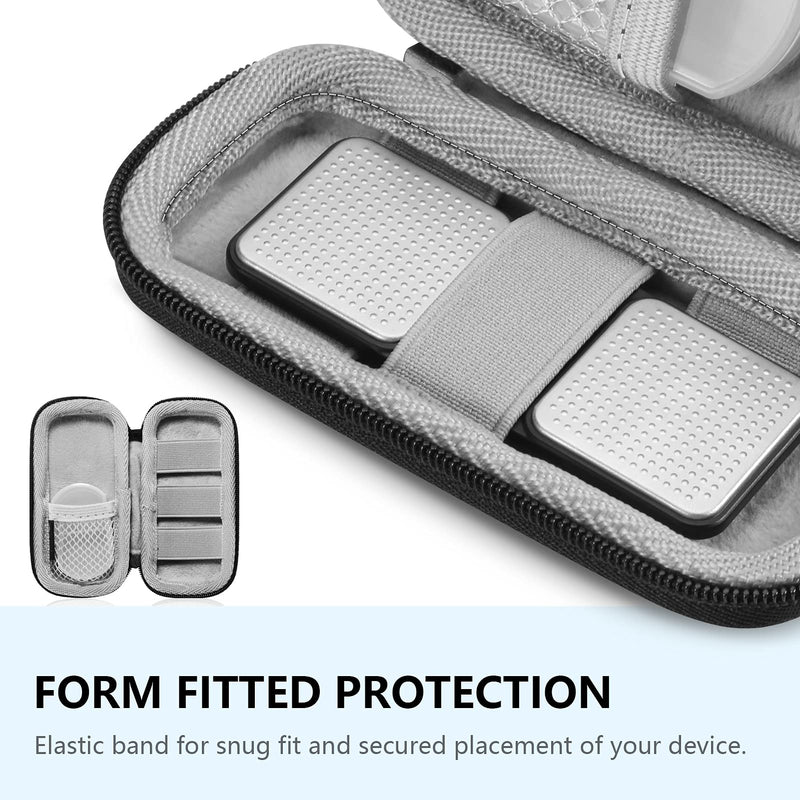 Fintie Carrying Case for Kardia Mobile and Kardia Mobile 6L EKG Device Heart Monitor - Protective Hard EVA Shockproof Storage Portable Travel Cover Bag with Pill Organizer Black - BeesActive Australia