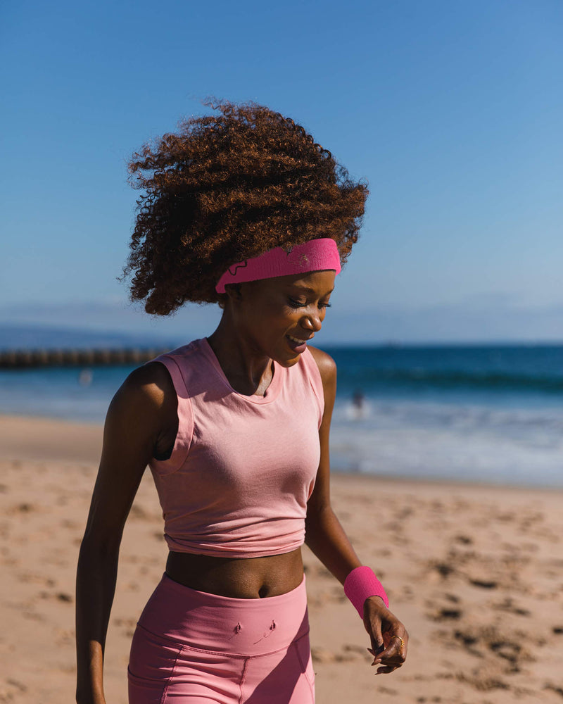 Suddora Wrist Sweatbands Also Available in Neon Colors - Athletic Cotton Terry Cloth Wristband for Sports (Pair) (Neon Pink) - BeesActive Australia