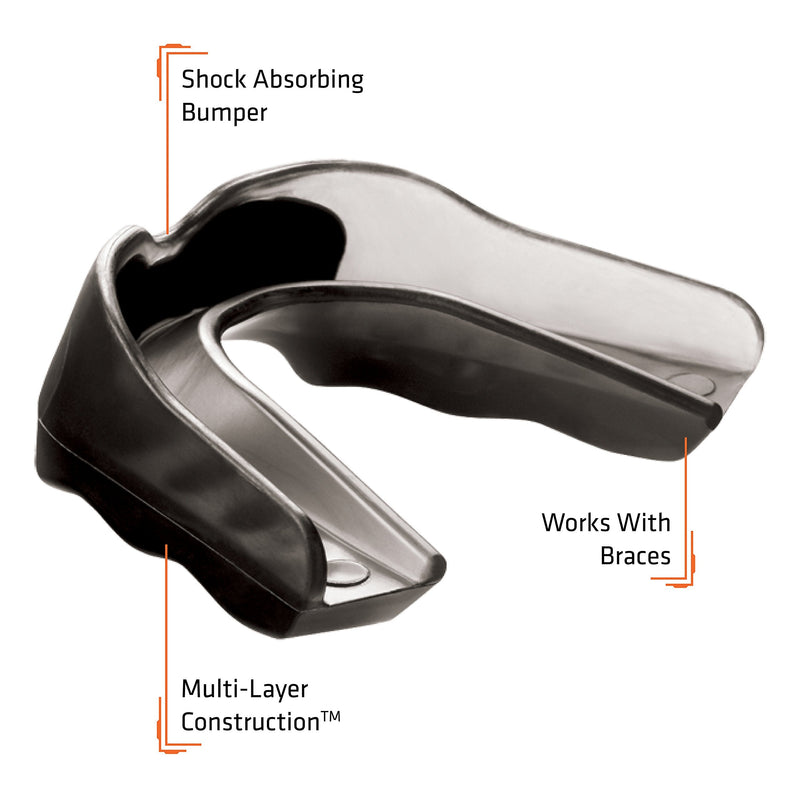 Shock Doctor Pro Mouth Guard, Sports Mouth Guard for Football, Basketball, Lacrosse, Hockey, MMA, Boxing, Jiu Jitsu, Adult & Youth Mouth Guard, Works w/Braces Mouth Guard Youth (10 yrs & below) STRAPLESS - BeesActive Australia