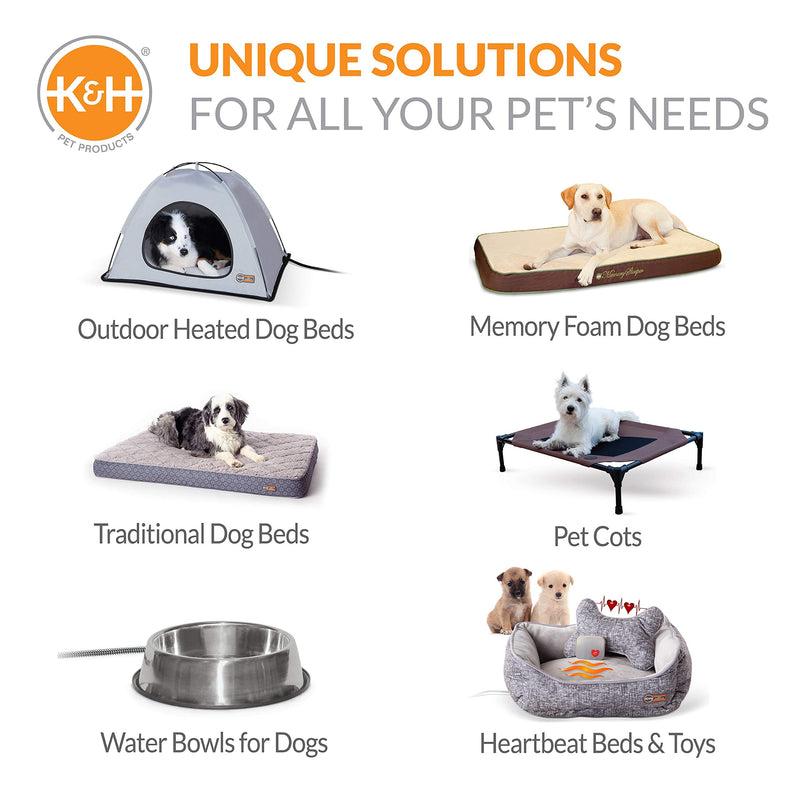 K&H Pet Products Self-Warming Crate Pad Thermal Mat Gray - Multiple Sizes Medium 21 in x 31 in Recyclable Box - BeesActive Australia