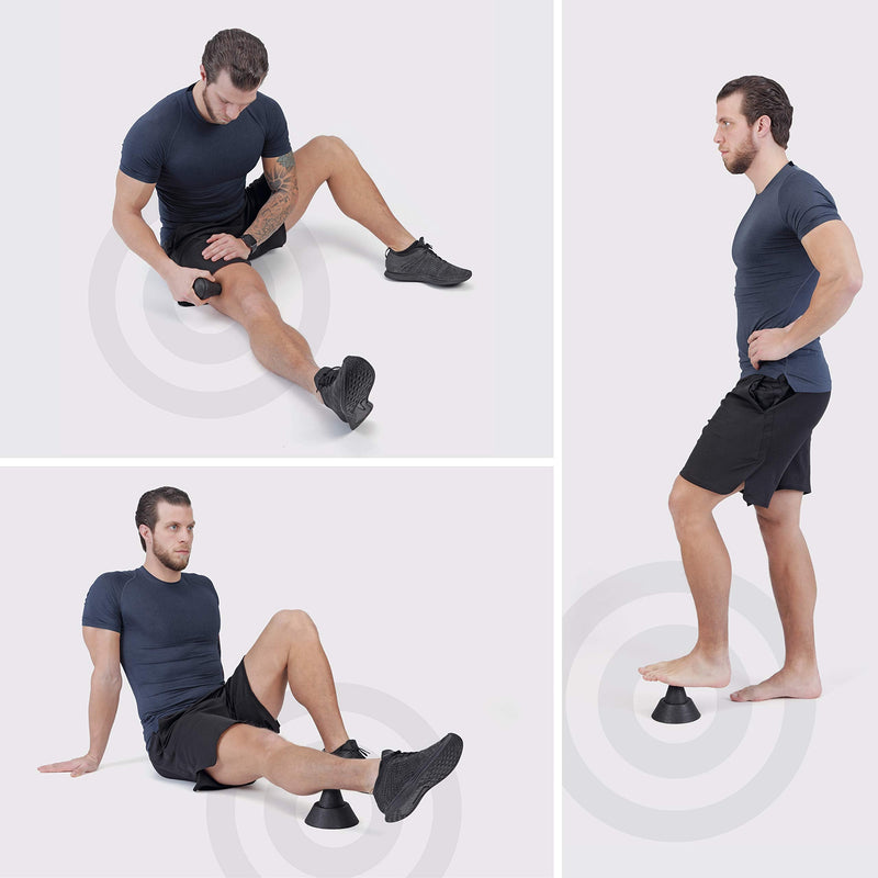 BODYMATE Trigger Point Activator Massage Set - Set of 3 Different Hand-held Massagers with a Holder for use on Flat Surfaces - BeesActive Australia