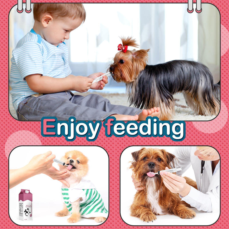 12 Pieces Pet Feeding Syringes 12 ml Syringe for Liquid Baby Bird Feeding Syringe Kitten Feeder for Small Dogs Cats Puppy Kitten and Other Small Animal Nursing Supplies - BeesActive Australia