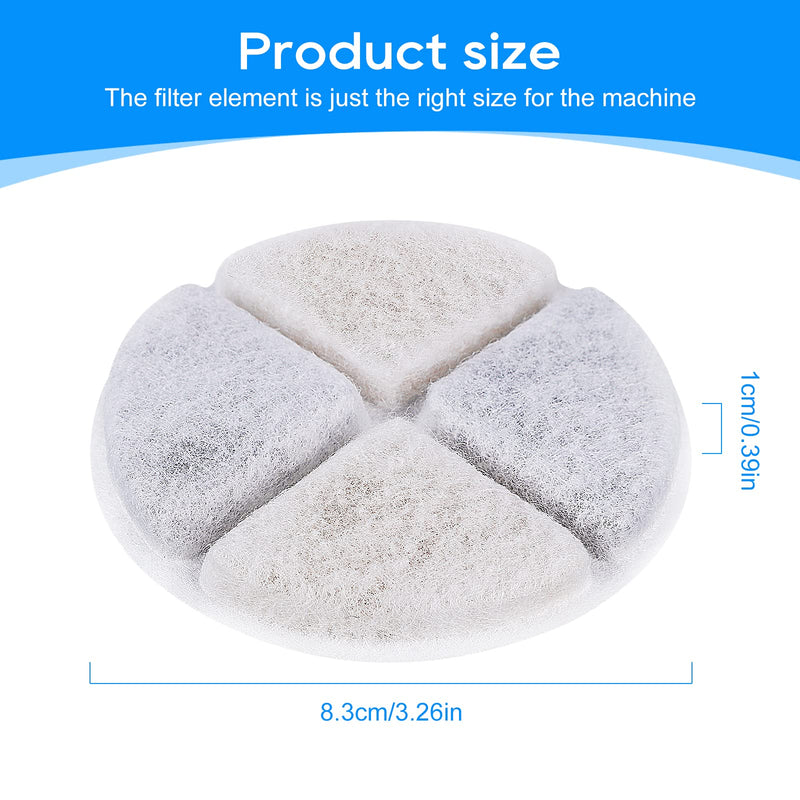 MyfatBOSS Cat Water Fountain Filters, 12 Pack Cat Filters for Water Fountain, Pet Water Fountain Filter Replacement, Pet Fountain Filter for petnf 101 oz/ 3 Liter Pet Water Fountain - BeesActive Australia