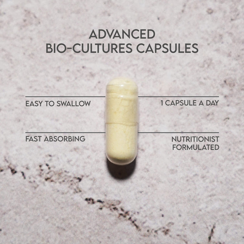 Super Strength 50 Billion CFU Advanced Pro Bio Cultures Complex with 16 Live Strains | Advanced Single Capsule Serving | Multi Strain Formula | Vegan Digestive Enzyme Supplement | UK Made - Free Soul - BeesActive Australia