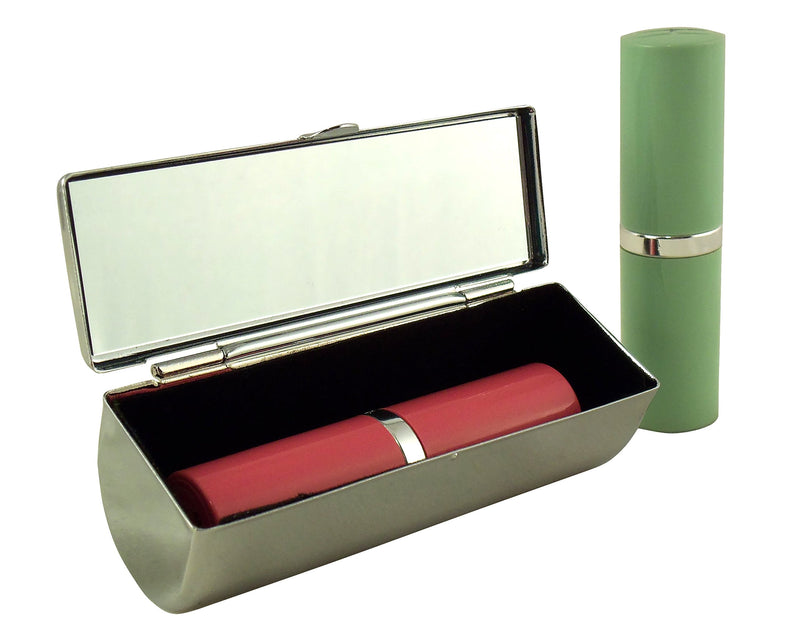 Houder Designer Lipstick Case with Mirror for Purse - Decorative Lipstick Holder with Gift Box - Velvet Lined - Protect Your Lipsticks in Style (Red Roses) Red Roses - BeesActive Australia