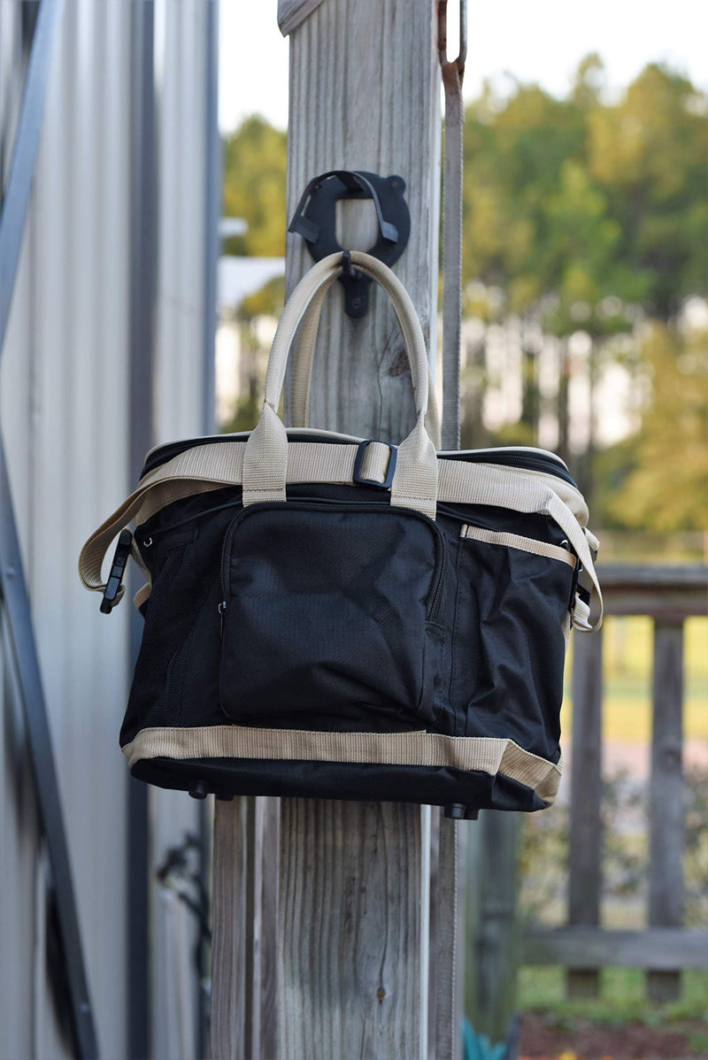 Huntley Equestrian Deluxe Grooming Organizer Bag (Black) (02122) - BeesActive Australia