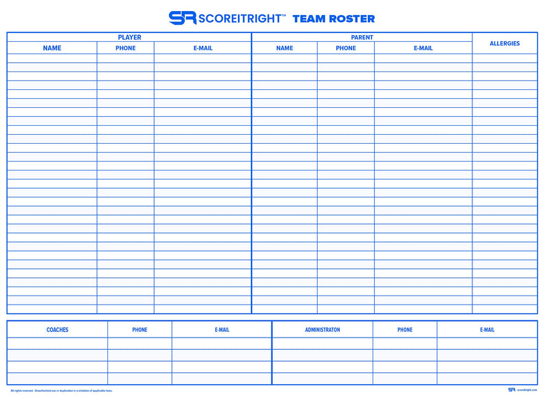 SR Baseball/Softball Scorebook “Side by Side” - BeesActive Australia