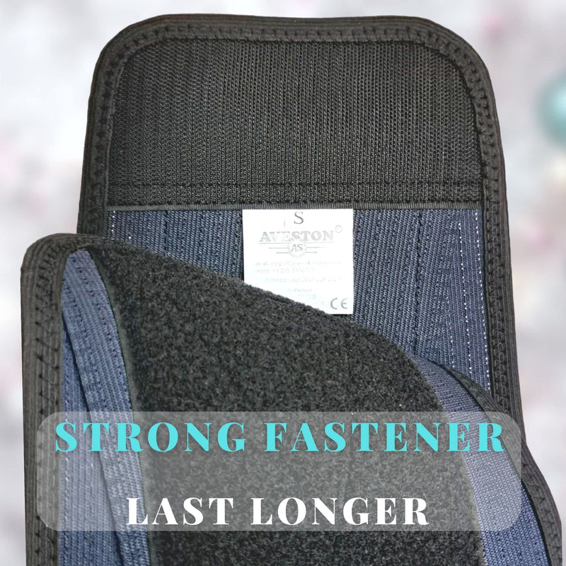 AVESTON Back Support Lower Back Brace for Back Pain Relief - Thin Breathable Rigid 6 ribs Adjustable Lumbar Support Belt Men/Women Keeps Your Spine Straight, Surgery, Fracture - Large 38-45" Belly Large (38-45 Inch) - BeesActive Australia