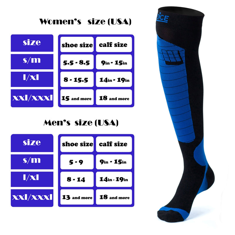 Professional Compression Socks 20-30 mmHg, Medical, Orthopedic Support, Nursing Large / X-Large - BeesActive Australia