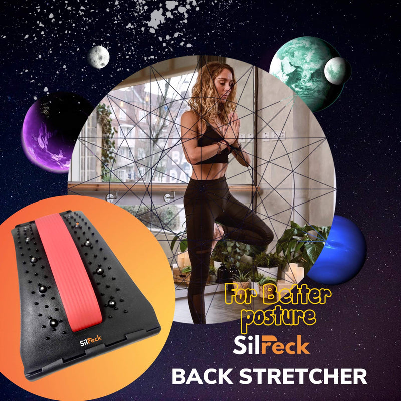 Silreck Back Stretcher-Back Massager | Back & Shoulder Massager for Woman & Man- Lower & Upper Muscle Posture Corrector-Fitness Equipment for Lumbar Support I Magnetic Stretcher for Pain Relief - BeesActive Australia