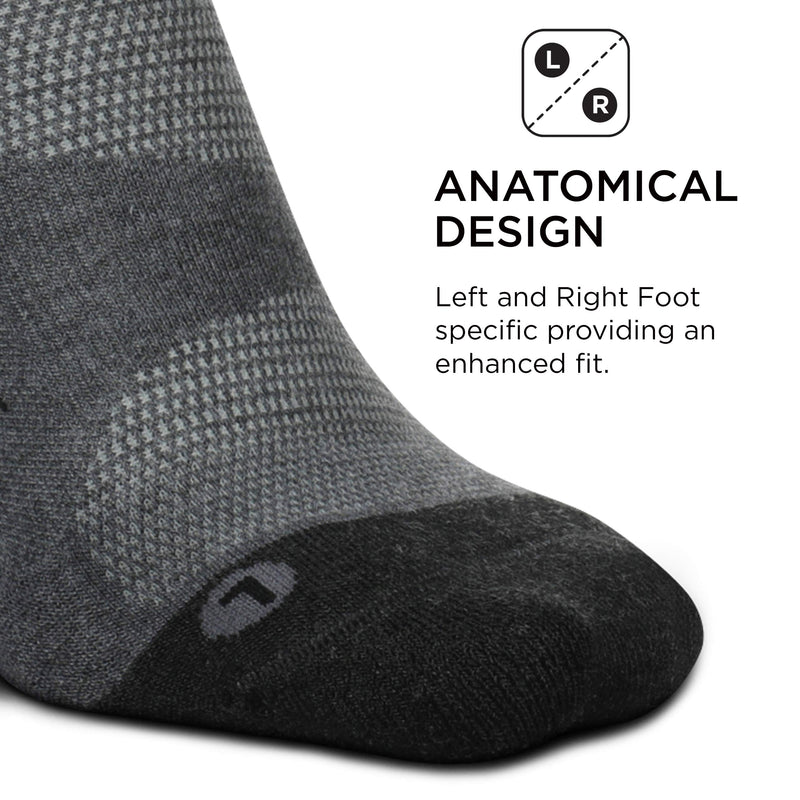 [AUSTRALIA] - Feetures Elite Max Cushion No Show Tab Sock Block Small Gray 