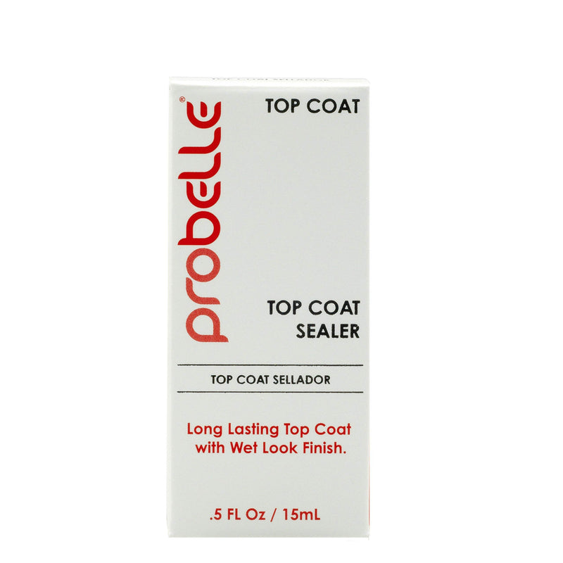 Probelle Top Coat Sealer - Ultra High Gloss and thick finishing top coat for long lasting manicure, 0.5 fl oz/ 15 mL - BeesActive Australia