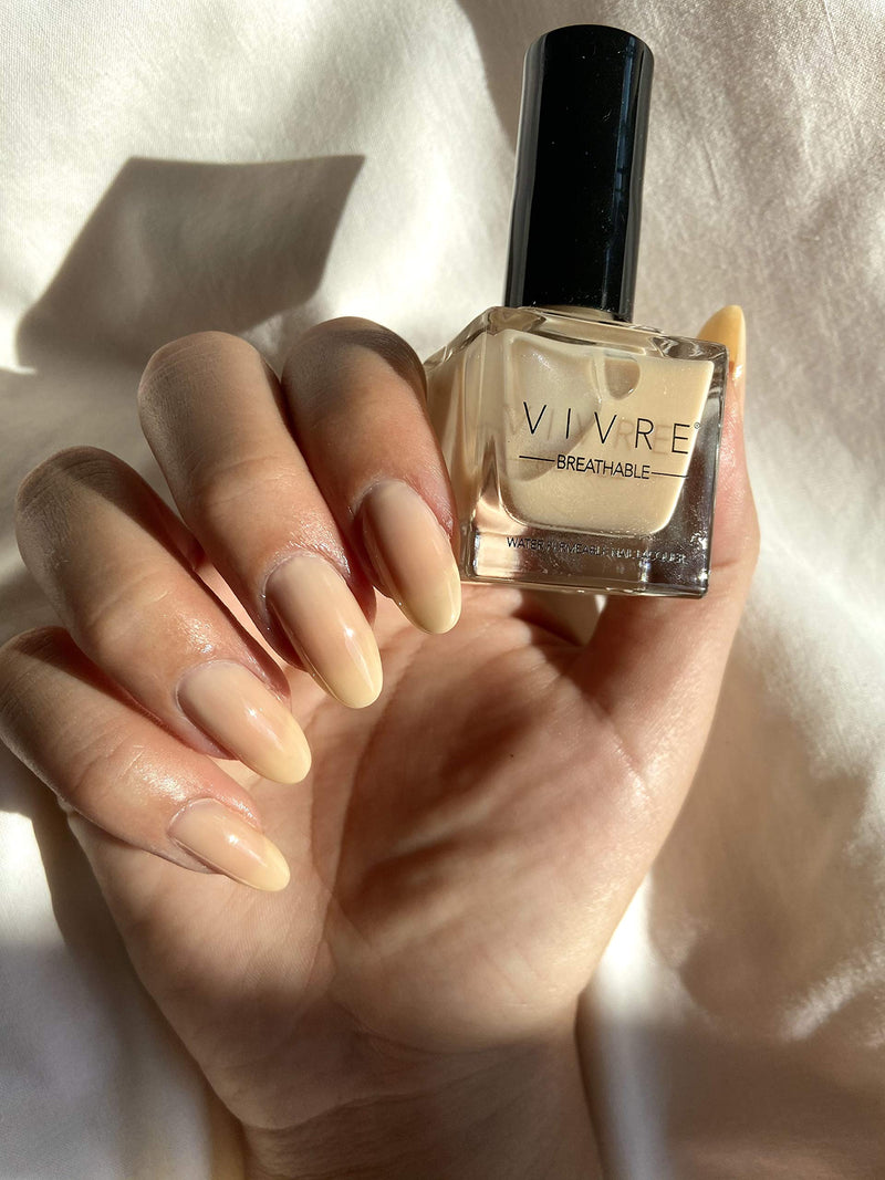 VIVRE Cosmetics Certified Breathable - Water Permeable - Oxygen Permeable - Halal Nail Polish: Bare and Bougie - BeesActive Australia