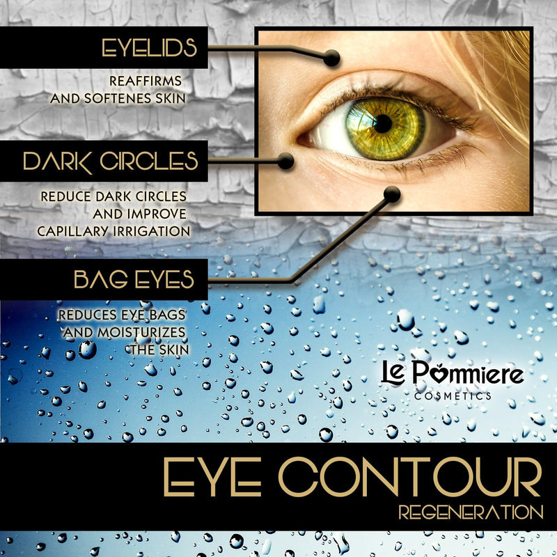 Le Pommiere Eye contour cream 1.1 fl oz. Anti bags, dark circles & wrinkles. Anti-age to attenuate expression lines. Anti-wrinkle Vitamin E, elastin & Panthenol - BeesActive Australia