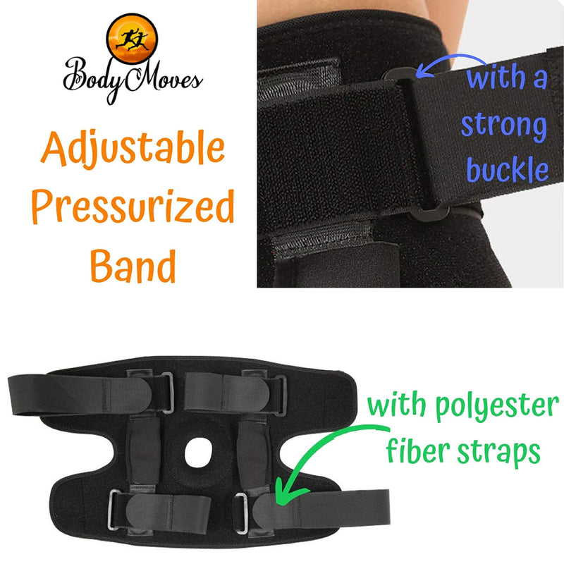 BodyMoves Kid's Hinged Knee Brace Support Plus Hot and Cold Ice Pack (Sporty Black) - BeesActive Australia
