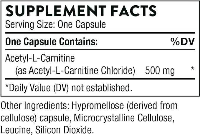 Thorne Research, Carnityl, 60 Veggie Caps - BeesActive Australia