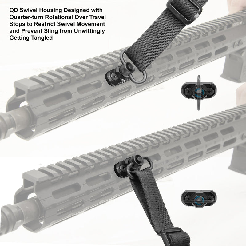 UTG PRO M-LOK(R) Standard QD Sling Swivel Adaptor - BeesActive Australia
