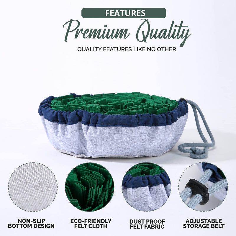 PET ARENA Adjustable Snuffle mat for Dogs, Dog Puzzle Toys, Enrichment Pet Foraging mat for Smell Training and Slow Eating, Stress Relief Interactive Dog Toy for Feeding, Dog Mental Stimulation Toys - BeesActive Australia