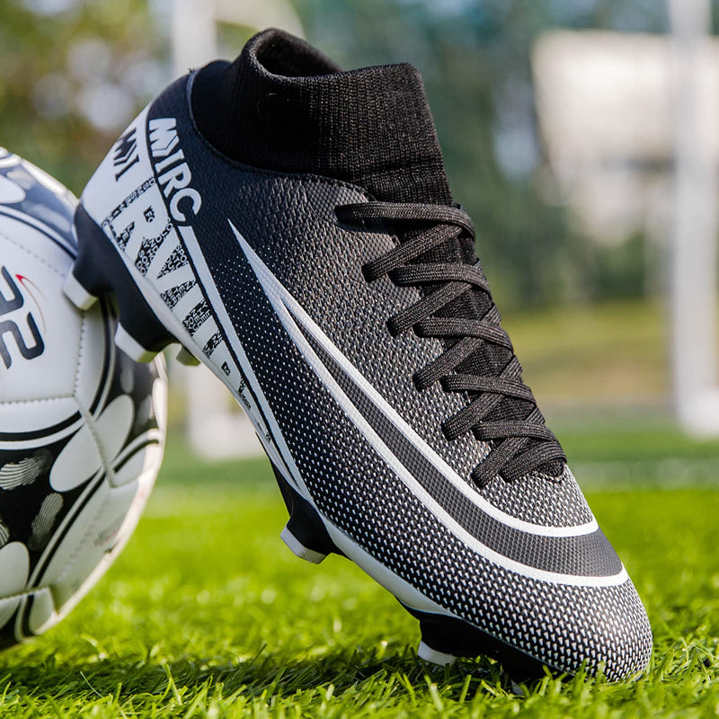 Zquaus Mens Cleats Football,Walking Athletic Soccer Shoes,Ag Cleats Outdoor Training 9.5 M1-black - BeesActive Australia