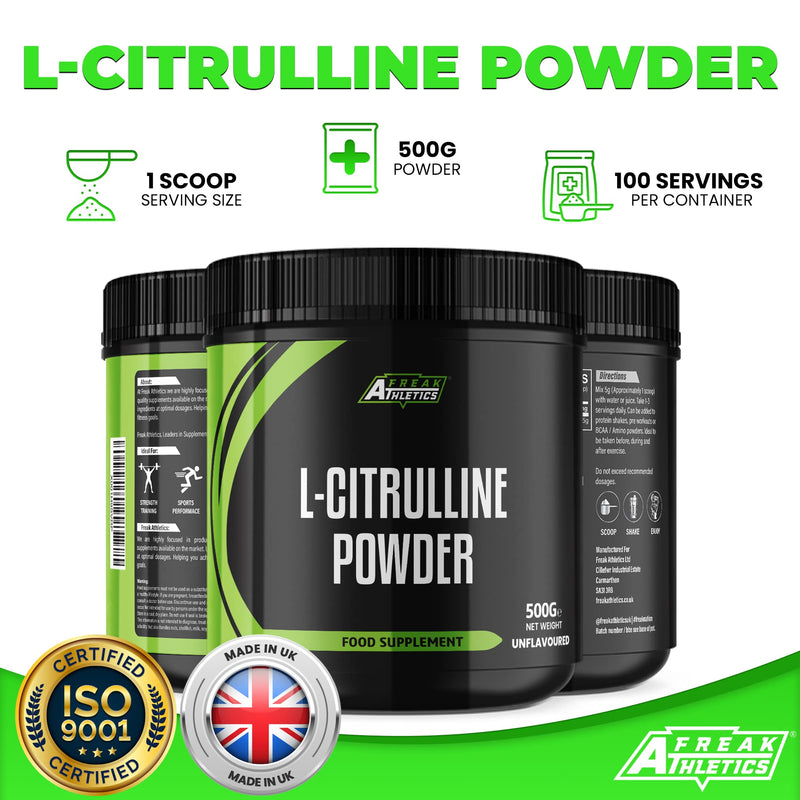 L-Citrulline Powder 500g Unflavoured by Freak Athletics - BeesActive Australia