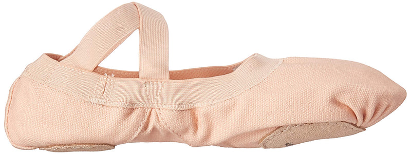 [AUSTRALIA] - Bloch Dance Women's Pro Elastic Canvas Split Sole Ballet Shoe/Slipper 6.5 Wide Pink 