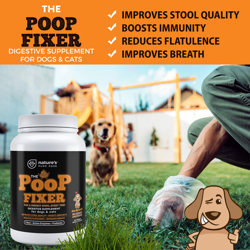 Poop Fixer. Cat & Dog Fiber Supplement Powder for The Perfect Poop! Freeze Dried Pumpkin Powder Dog & Cats Love. Dog Diarrhea Digestive Aid Anti Diarrhea for dogs. Cat & Dog Stool Hardener. - BeesActive Australia