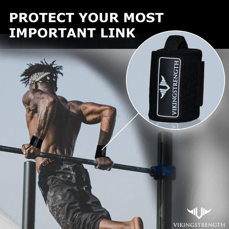 Vikingstrength Wrist Brace Support for Weight lifting, Crossfit, Bodybuilding and Fitness. Premium Quality Wrist Wraps for Pain relief and Recovery. Wrist Strap used by all Athletes, for Men and Woman - BeesActive Australia