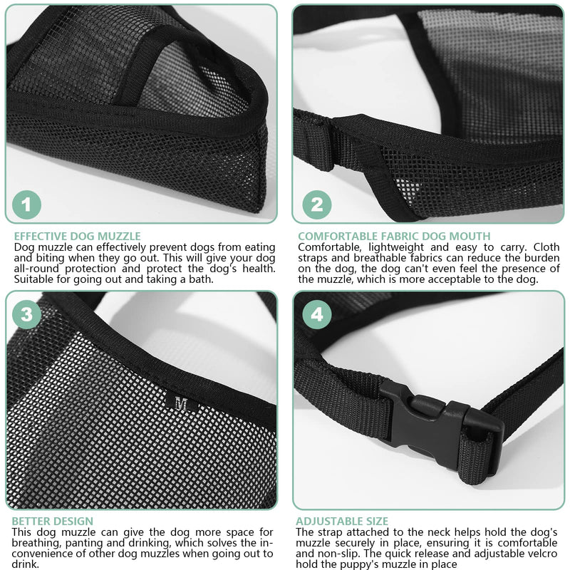 Dog Muzzle Anti Biting Barking - Soft Air Mesh Breathable and Drinkable，Adjustable Loop Pet Muzzle for Small Medium Large Dogs - (XL) - BeesActive Australia