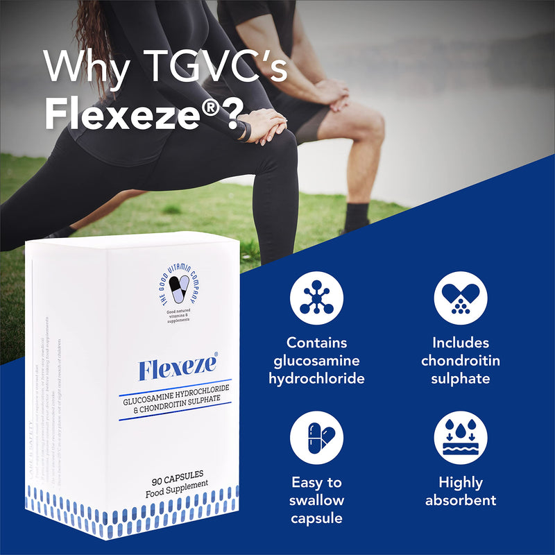 The Good Vitamin Company Flexeze Capsule. 90 Capsule. Easy to Consume. Highly Absorbent. Supports Joint Health. - BeesActive Australia