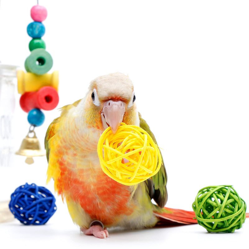 Youngever 12 Packs Bird Swing Toy, Parrot Toys Hanging Bell, Bird Cage Toys for Parrots, Finches, Macaws, Cockatiels - BeesActive Australia