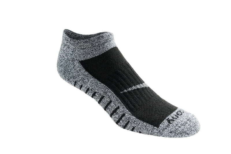 Saucony Men's Multi-pack Bolt Performance Comfort Fit No-Show Socks Shoe Size: 8-12 Black/White Assorted (6 Pairs) - BeesActive Australia