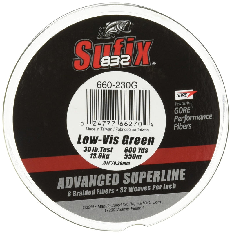 Sufix 832 Braid Line-600 Yards (Green, 30-Pound) - BeesActive Australia