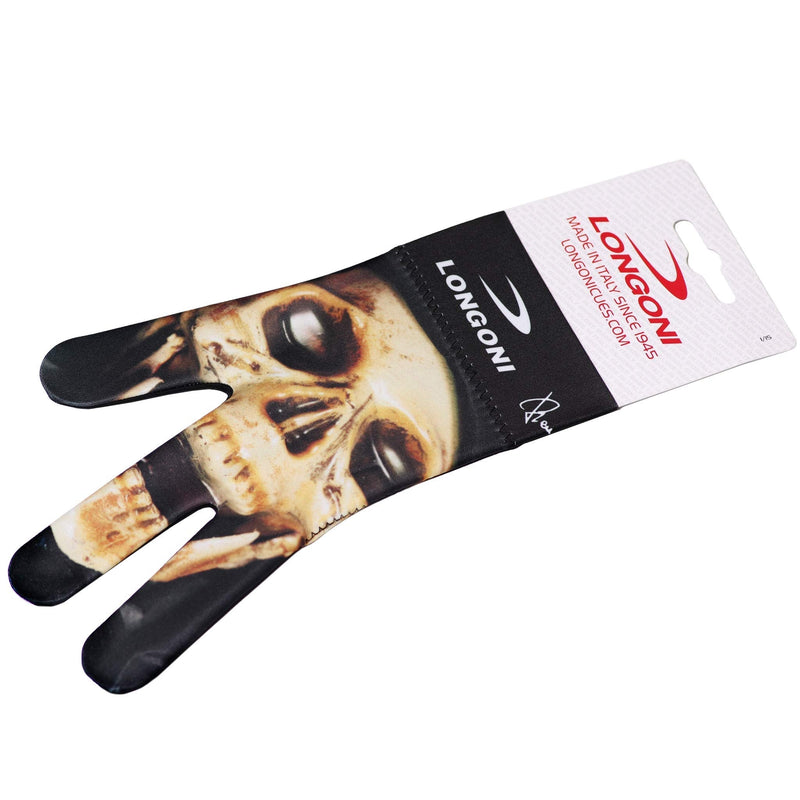 Longoni Billiard Pool Cue Glove Fancy Skull 3 for Left Hand - BeesActive Australia