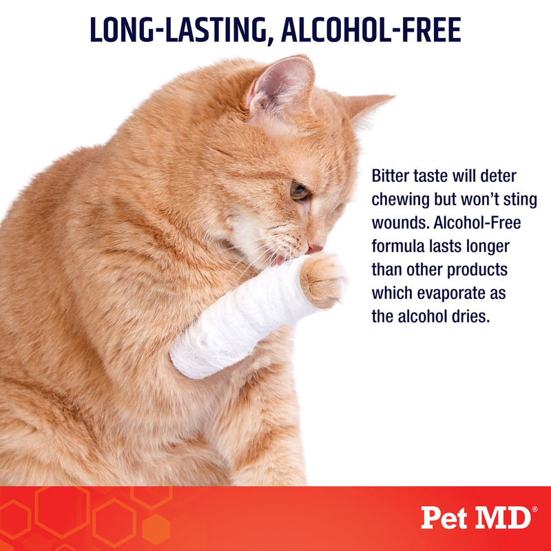 Pet MD No Chew Spray for Dogs & Cats - Multi-Surface Bitter Spray to Stop Biting & Chewing - Dog Deterrent Spray for Carpet, Furniture, Plants, & Skin - Anti Licking Cat Training Spray - 8 oz - BeesActive Australia