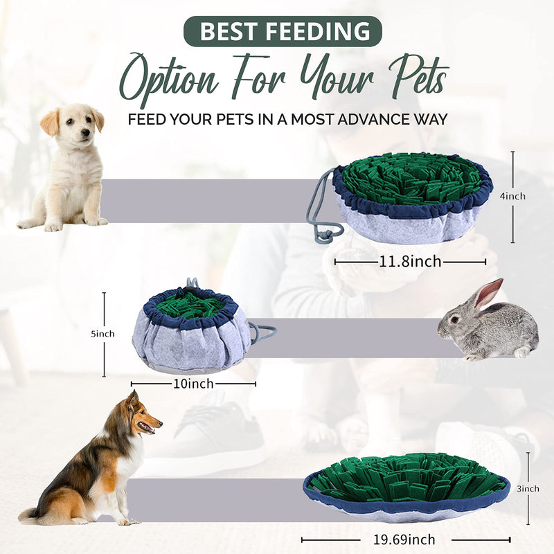 PET ARENA Adjustable Snuffle mat for Dogs, Dog Puzzle Toys, Enrichment Pet Foraging mat for Smell Training and Slow Eating, Stress Relief Interactive Dog Toy for Feeding, Dog Mental Stimulation Toys - BeesActive Australia