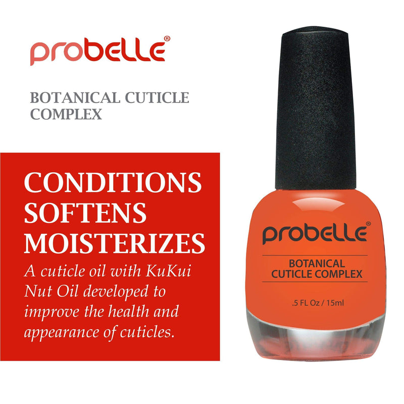 Probelle Kukui Nut Oil Botanical Cuticle Oil, conditions and softens cuticles for healthy nails and cuticle growth, .5oz/ 15 mL - BeesActive Australia