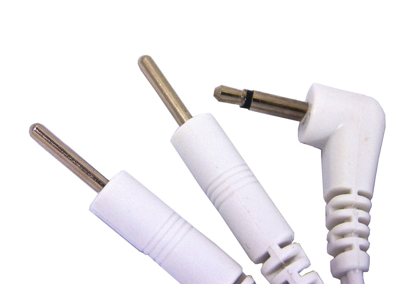 Tens Lead Wires 1 Pair Male 2.5mm Jack Plug 2mm Pin Connection by Healthcare World - BeesActive Australia
