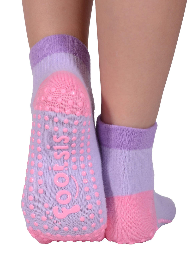 FOOTSIS Non Slip Grip Socks for Yoga, Pilates, Barre, Home, Hospital ,Mommy and Me classes "Unicorn" Large - BeesActive Australia