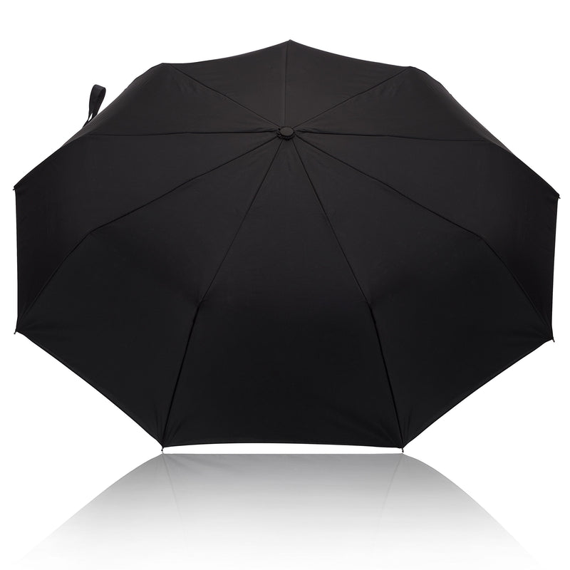 AYL Windproof Travel Umbrella Foldable - with Teflon Coating (Black) Black - BeesActive Australia