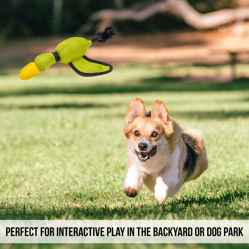 Hyper Pet Flying Series Slingshot Interactive Dog Toys (Dog Toys for Large Dogs, Great Alternative to Dog Ball & Dog Frisbee) [Floats in Water Perfect for the Beach, Lake or Pool] Mini Duck - BeesActive Australia