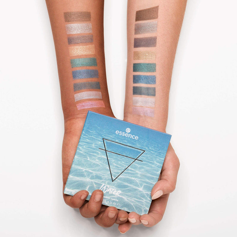 essence | WATER Eyeshadow Palette | 9 Blendable Cool-toned Shades | Gluten & Paraben Free | Cruelty Free - BeesActive Australia