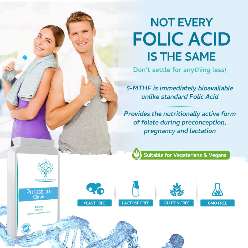 Potassium Citrate 1000mg Daily dose, 120 Vegan Capsules - High Strength Electrolytes Support with Superior bioavailability & Absorption - Great for Keto and Fasting - No Dairy or Gluten - UK Made - BeesActive Australia