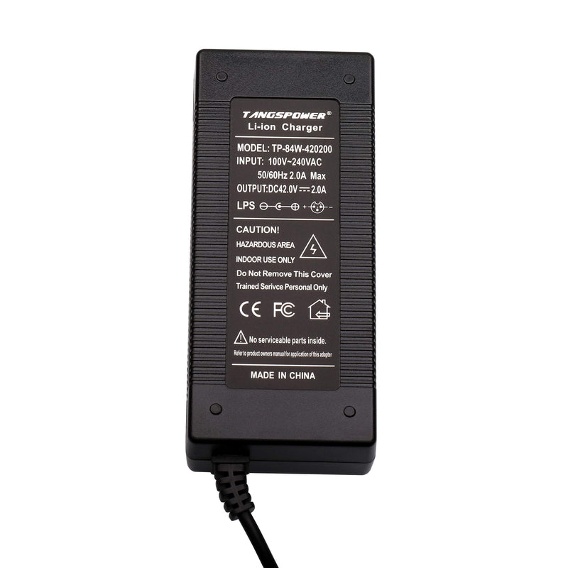 [AUSTRALIA] - TANGSPOWER 42V Charger Output 2A Input 100-240 VAC for 36V 10S Battery Pack (DC 5.5 X 2.1MMJack Plug) DC 5.5 X 2.1MMJack Plug 