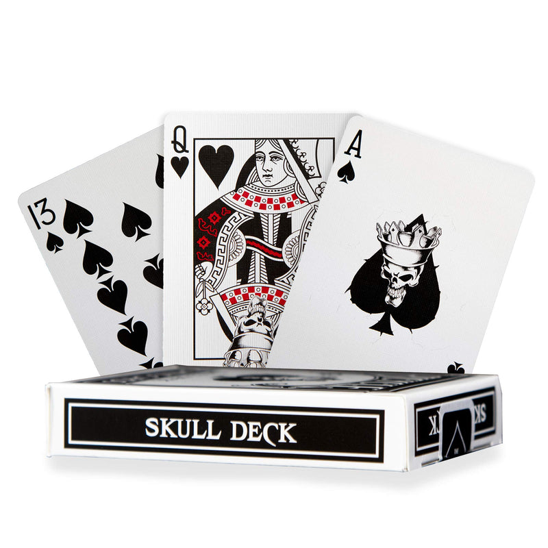 [AUSTRALIA] - Magic Makers Bicycle Black Scorpion Deck with Extra Gaff Cards for Perfoming Magic Card Tricks Black Skull Deck 