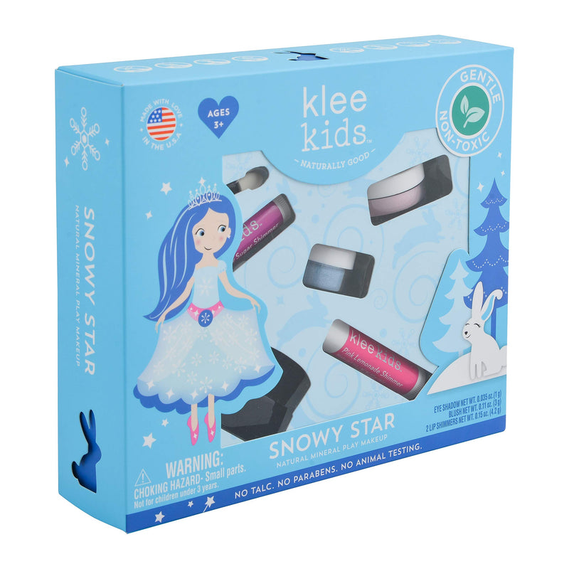 Luna Star Naturals Klee Kids Natural Mineral Makeup 4 Piece Kit (Snowy Star) Snowy Star - BeesActive Australia