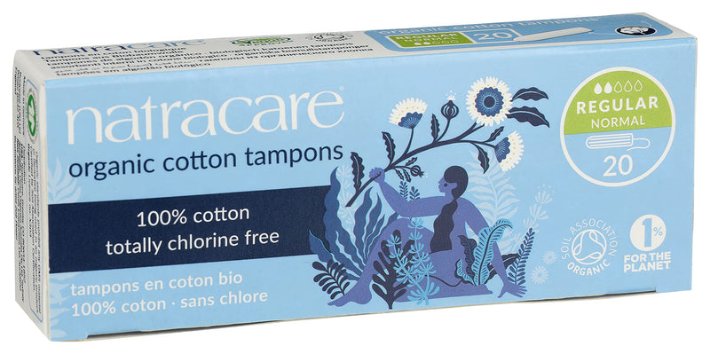 Natracare Organic Non Applicator Tampons Regular 20 Per Pack 20 count (pack of 1) - BeesActive Australia