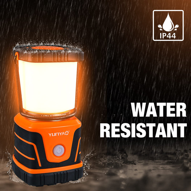 LED Camping Lantern Rechargeable,Camp Lanterns for Power Outages,4400mAh,4 Light Modes,Lanterns for Home Power Failure,IP44 Waterproof,USB Cable Included - BeesActive Australia