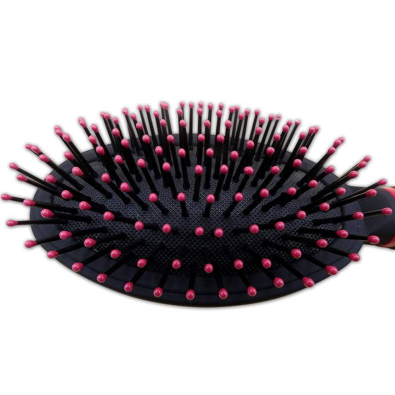 Finesse Large Nylon Bristle Smoothing Oval Hairbrush with a Soft Rubber Grip Handle - BeesActive Australia