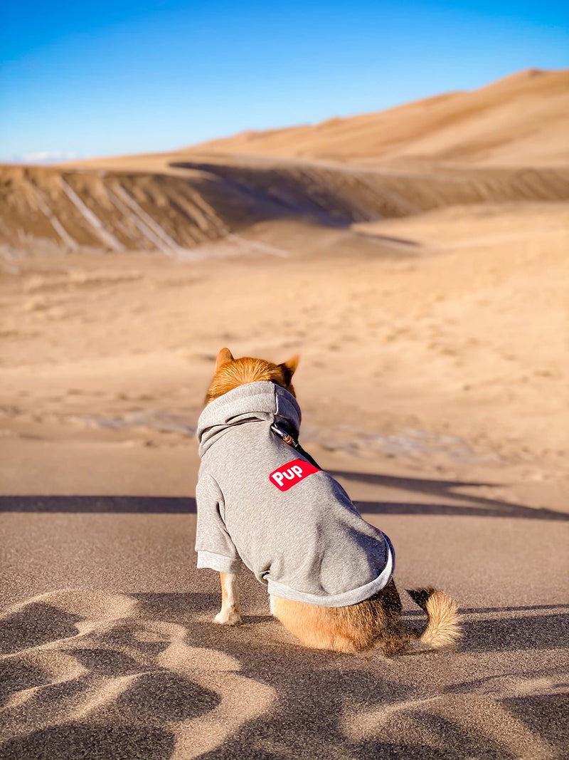 ChoChoCho Pup Dog Hoodie Pet Clothing Cat Hoodies Stylish Streetwear Sweatshirt Gray Tracksuits Outfit for Dog Cat Puppy Small Medium Large 3XL (Chest: 23.6''-28'' / Suggest: 31-50 lbs) - BeesActive Australia