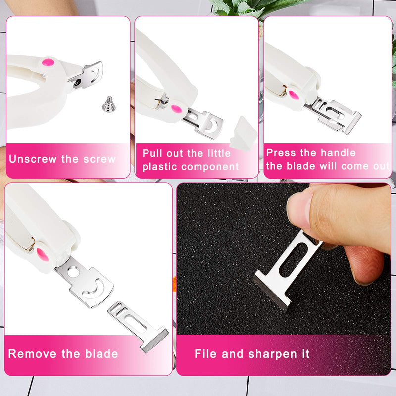 9 Pieces Nail Art Tools, Include Acrylic Nail Clipper Stainless Steel Nail Tip Cutter, 3 Cuticle Pushers, 2 Nail Polish Carving Pen and 3 Nail Buffering Files for False Nails Trimmer Nail Art Manicure - BeesActive Australia